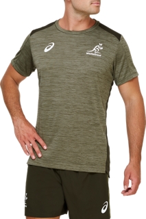 WALLABIES TRAINING TEE Men Irvine Mens Rugby Union Clothing ASICS Australia