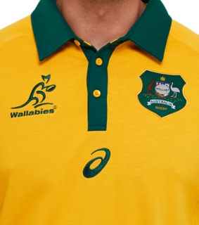 Asic Cotw Wallabies Home Jersey 2022 by ASICS | XL | Green/Gold