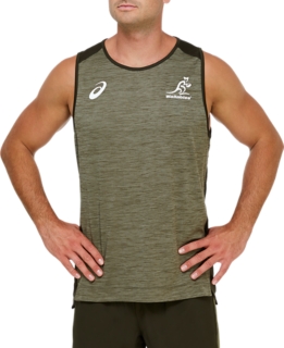 WALLABIES TRAINING SINGLET Men Irvine Mens Rugby Union Clothing ASICS Australia