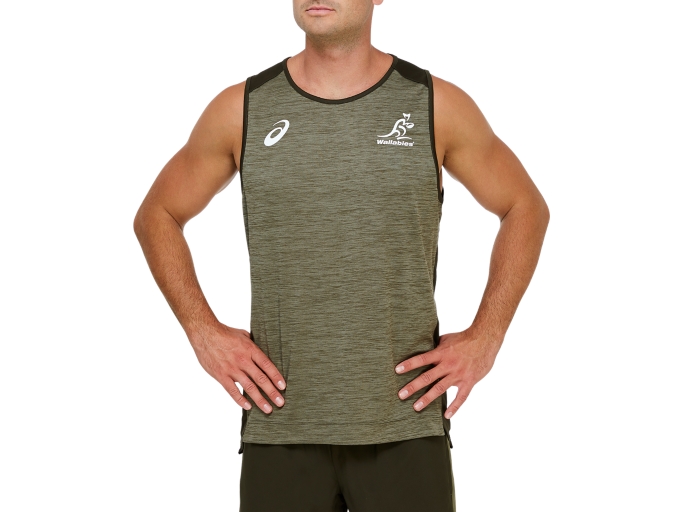 Men's WALLABIES TRAINING SINGLET Irvine Mens Rugby Union Clothing