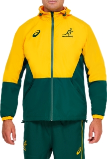 a nombre de Contabilidad Estado Men's WALLABIES MATCH DAY WET WEATHER JACKET | Wallabies Gold | Mens Rugby  Union Clothing | ASICS Australia