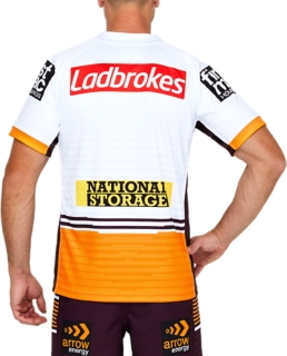 Women's BRISBANE BRONCOS REPLICA AWAY JERSEY, Brilliant White, Womens NRL  Clothing