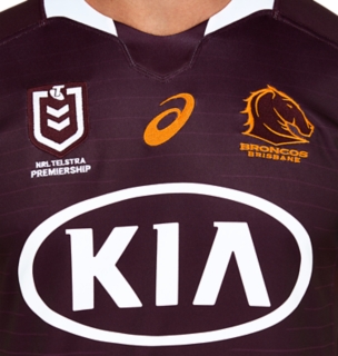 Men's BRISBANE BRONCOS REPLICA HOME JERSEY, Deep Mars