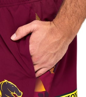 BRISBANE BRONCOS REPLICA TRAINING SHORT, Image 7 of 10