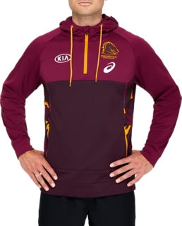 Men's BRISBANE BRONCOS TRAINING HOODIE, Maroon, Mens NRL Clothing