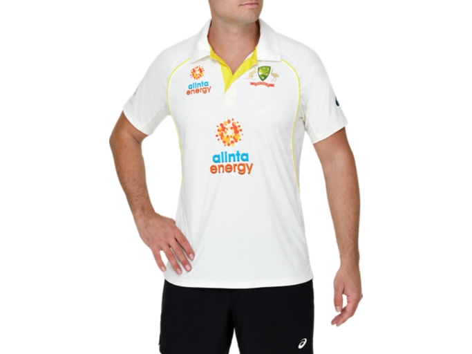 Men's CRICKET AUSTRALIA REPLICA TEST SHIRT Cream Mens Cricket