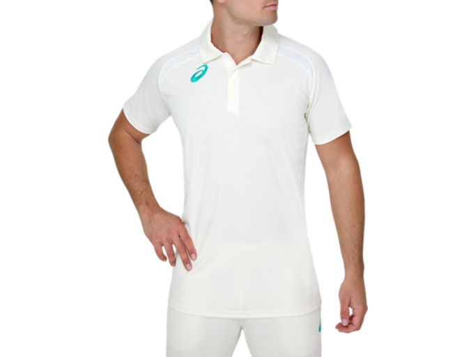PLAYING SHIRT SHORT SLEEVED CREAM Men Cream Mens Cricket Clothing