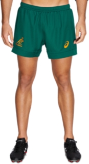 Reino número Ardiente Men's WALLABIES REPLICA GAMEDAY SHORT | Wallabies Green | Mens Rugby Union  Clothing | ASICS Australia