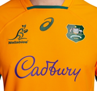 Asic Cotw Wallabies Home Jersey 2022 by ASICS | XL | Green/Gold