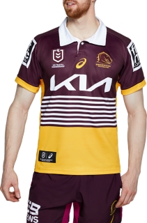 Men's BRISBANE BRONCOS REPLICA ALTERNATE JERSEY, Rich Gold, Mens NRL  Clothing