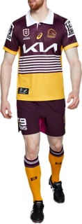 Men's BRISBANE BRONCOS REPLICA ALTERNATE JERSEY, Rich Gold, Mens NRL  Clothing