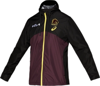 Men's BRISBANE BRONCOS WET WEATHER JACKET, Performance Black, Mens NRL  Clothing