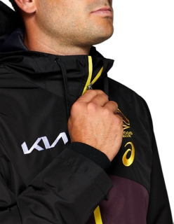 Men's BRISBANE BRONCOS WET WEATHER JACKET, Performance Black, Mens NRL  Clothing