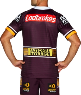 Men's BRISBANE BRONCOS REPLICA HOME JERSEY, Deep Mars, Mens NRL Clothing