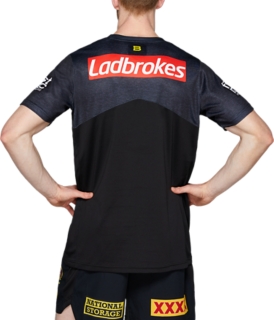 Men's BRISBANE BRONCOS TEAM POLO, Performance Black, Mens NRL Clothing