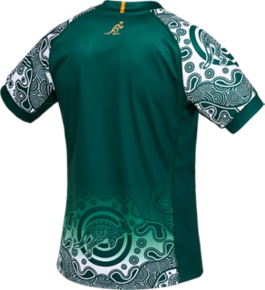 Asic Cotw Wallabies Home Jersey 2022 by ASICS | XL | Green/Gold