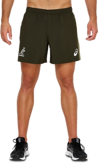 Men's WALLABIES GYM 6 INCH SHORT, Brown Stone