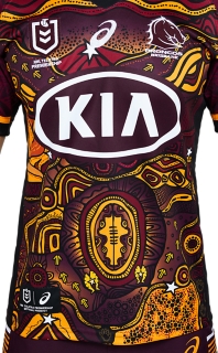 Men's BRISBANE BRONCOS INDIGENOUS REPLICA, Performance Black, Mens NRL  Clothing