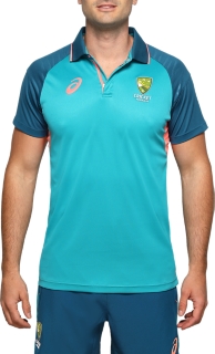 Men s CRICKET AUSTRALIA TRAINING SHIRT Lagoon Mens Cricket