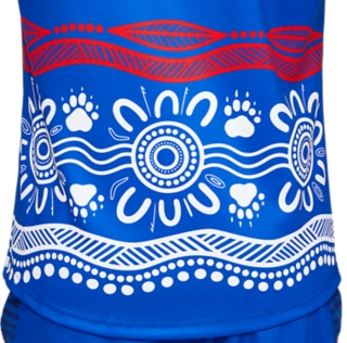 Men's WESTERN BULLDOGS INDIGENOUS REPLICA GUERNSEY, Electric Blue, Mens  AFL Clothing