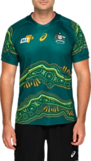 Men's RUGBY SEVENS FIRST NATIONS Wallabies Green | Mens Rugby Sevens | ASICS Australia