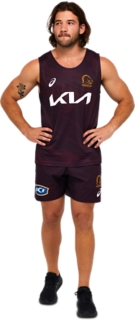BRISBANE BRONCOS REPLICA TRAINING SHORTS, Image 7 of 7