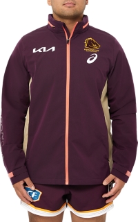 Men's BRISBANE BRONCOS TRAVEL JACKET, Deep Mars, Mens NRL Clothing