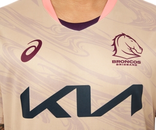 2023 Brisbane Broncos Training Tee (Wood Crepe)