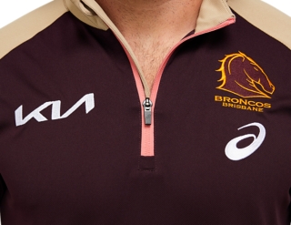 Men's BRISBANE BRONCOS REPLICA HOME JERSEY, Deep Mars, Mens NRL Clothing