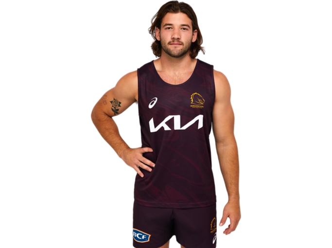 BRISBANE BRONCOS TRAINING SINGLET | Men | Performance Black