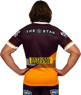 Men's BRISBANE BRONCOS REPLICA HOME JERSEY, Deep Mars, Mens NRL Clothing