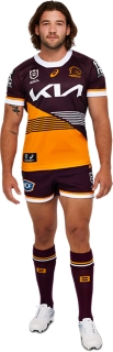 Men's BRISBANE BRONCOS REPLICA HOME JERSEY, Deep Mars, Mens NRL Clothing