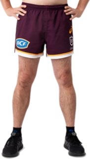 Men's BRISBANE BRONCOS TRAINING SHORT, Deep Mars, Mens NRL Clothing