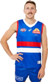 Men's WESTERN BULLDOGS INDIGENOUS REPLICA GUERNSEY, Electric Blue, Mens  AFL Clothing