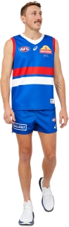 Men's WESTERN BULLDOGS INDIGENOUS REPLICA GUERNSEY, Electric Blue, Mens  AFL Clothing