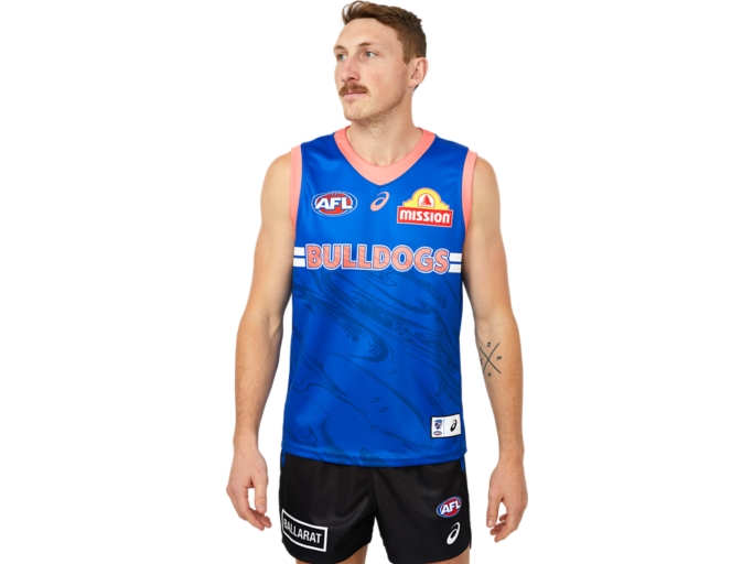 Men's WESTERN BULLDOGS REPLICA TRAINING GUERNSEY ROYAL | Electric Blue ...