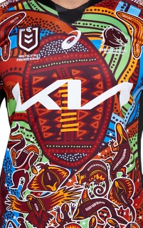 Men's BRISBANE BRONCOS INDIGENOUS REPLICA, Performance Black, Mens NRL  Clothing