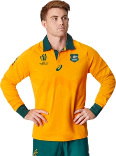Men's WALLABIES RWC23 TRADITIONAL JERSEY, Wallabies Gold, Mens Rugby  Union Clothing