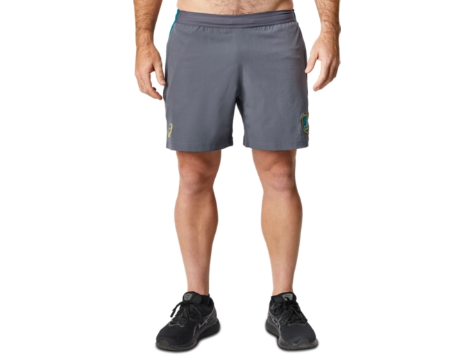 Men's WALLABIES GYM SHORT Carrier Grey Mens Rugby Union Clothing