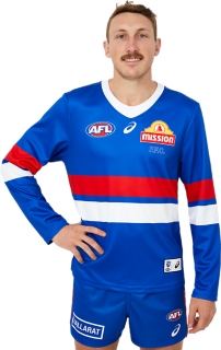WESTERN BULLDOGS REPLICA HOME GUERNSEY LONG SLEEVED, Image 1 of 7