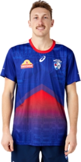 WESTERN BULLDOGS TRAINING TEE | Men | Electric Blue | Mens AFL Clothing ...