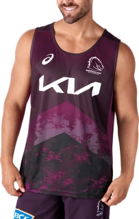 BRISBANE BRONCOS TRAINING SINGLET | Men | Performance Black