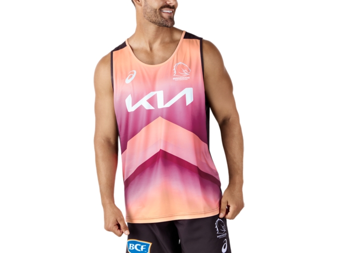BRISBANE BRONCOS TRAINING SINGLET | Men | Performance Black