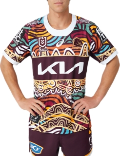 Women's BRISBANE BRONCOS REPLICA HOME JERSEY, Deep Mars, Womens NRL  Clothing