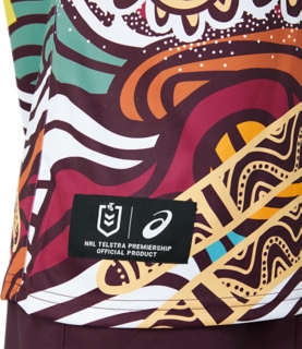 Men's BRISBANE BRONCOS INDIGENOUS JERSEY, Deep Mars