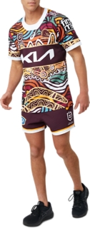 Men's BRISBANE BRONCOS INDIGENOUS POLO, Deep Mars, Mens NRL Clothing