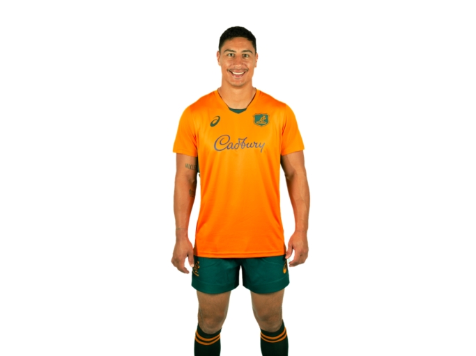 WALLABIES WALLABIES MATCH DAY WARM UP TEE | Men | Wallabies Gold | Mens Rugby Union Clothing 