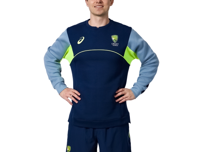 CRICKET AUSTRALIA CREW FLEECE | Men | Night Sky | Mens Cricket Clothing ...