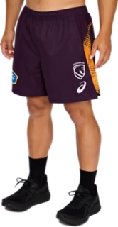 BRISBANE BRONCOS REPLICA TRAINING SHORT, Maroon 3