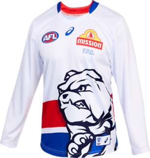 WESTERN BULLDOGS REPLICA CLASH GUERNSEY LONG SLEEVED, Image 9 of 10